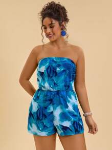 SHEIN VCAY Printed Plus Size Minimalist Jumpsuit, Casual & Holiday Valentine's Day Outfits Romantic