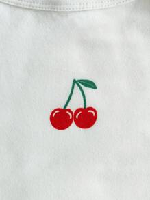 Vintaside Kids 4pcs/Set Baby Girls' Cute Pattern Sleeveless Bodysuit, Casual Summer Style - Multicolor - View 4