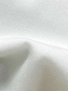 Swim Vcay 女士纯色金属饰边细肩带比基尼两件套泳衣套装，夏季海滩度假 - 白色 - 查看 7