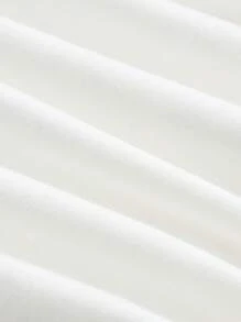 Attitoon 休闲简约小马标志和骑手小图案圆领修身短款短袖 T 恤