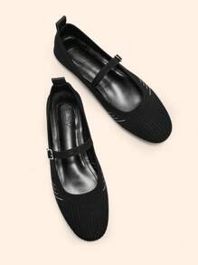 CUCCOO BASICS CUCCOO Women Casual Simple Flat Slip-On Shoes, Summer - Black - View 9