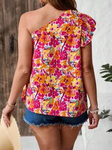 SHEIN VCAY 大码泳池派对椰子女孩夏季波西米亚风格早午餐机场海滩度假城市休闲假日西部西式服装衬衫，夏季