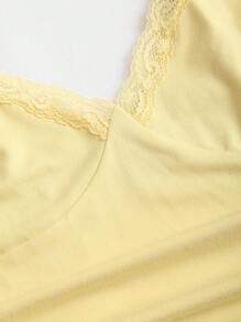Sweetra Y2K Sexy Lace Trim Pleated Camisole Multi-Piece Set - Multicolor - View 4
