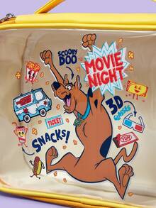 SCOOBY-DOO X SHEIN 女士卡通狗印花时尚手提包，透明化妆包