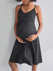 BloomMama 孕妇无袖睡袍，时尚睡衣家居服睡衣裙睡衣