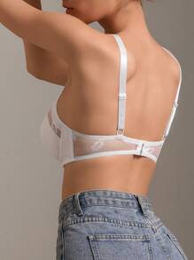 SHEIN 3件套舒适内衣套装，带钢圈文胸和薄底裤 - 彩色 - 查看 5