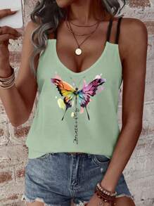 EMERY ROSE Women's Fashionable Casual Tank Top Suitable For Summer