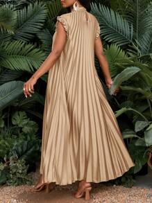 SHEIN Lady 2025 新款春夏秋冬优雅派对婚礼酒会波西米亚风海滩金色立领编织荷叶边 A 字连衣裙长款大码连衣裙粉色夏装女装粉色度假连衣裙长款粉色连衣裙粉色长裙粉色优雅连衣裙女装夏季连衣裙女装夏季服装女装女装白色连衣裙女装黑色连衣裙婚礼宾客连衣裙女装优雅派对连衣裙女装太阳裙大码女装女士连衣裙优雅长裙女士海滩装度假装褶皱中长裙褶皱连衣裙夏季优雅连衣裙优雅中长裙缎面褶皱连衣裙棕褐色中长裙优雅褶皱连衣裙夏季褶皱连衣裙及踝长褶皱连衣裙 - 駝色 - 查看 2