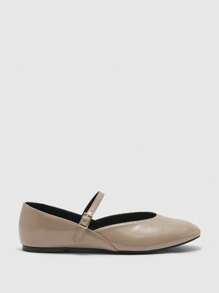 CUCCOO BIZCHIC Women Casual Simple Mary Jane Flat Shoes, Versatile For Commuting For Christmas Spring Shoes - Apricot - View 2