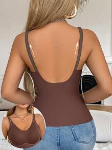 Moonlight&Mama Solid Color Breastfeeding Nursing Undershirt (Postpartum) Seamless