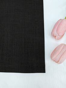 Cévolie 女士纯色褶皱优雅连体裤 - 黑色 - 查看 6