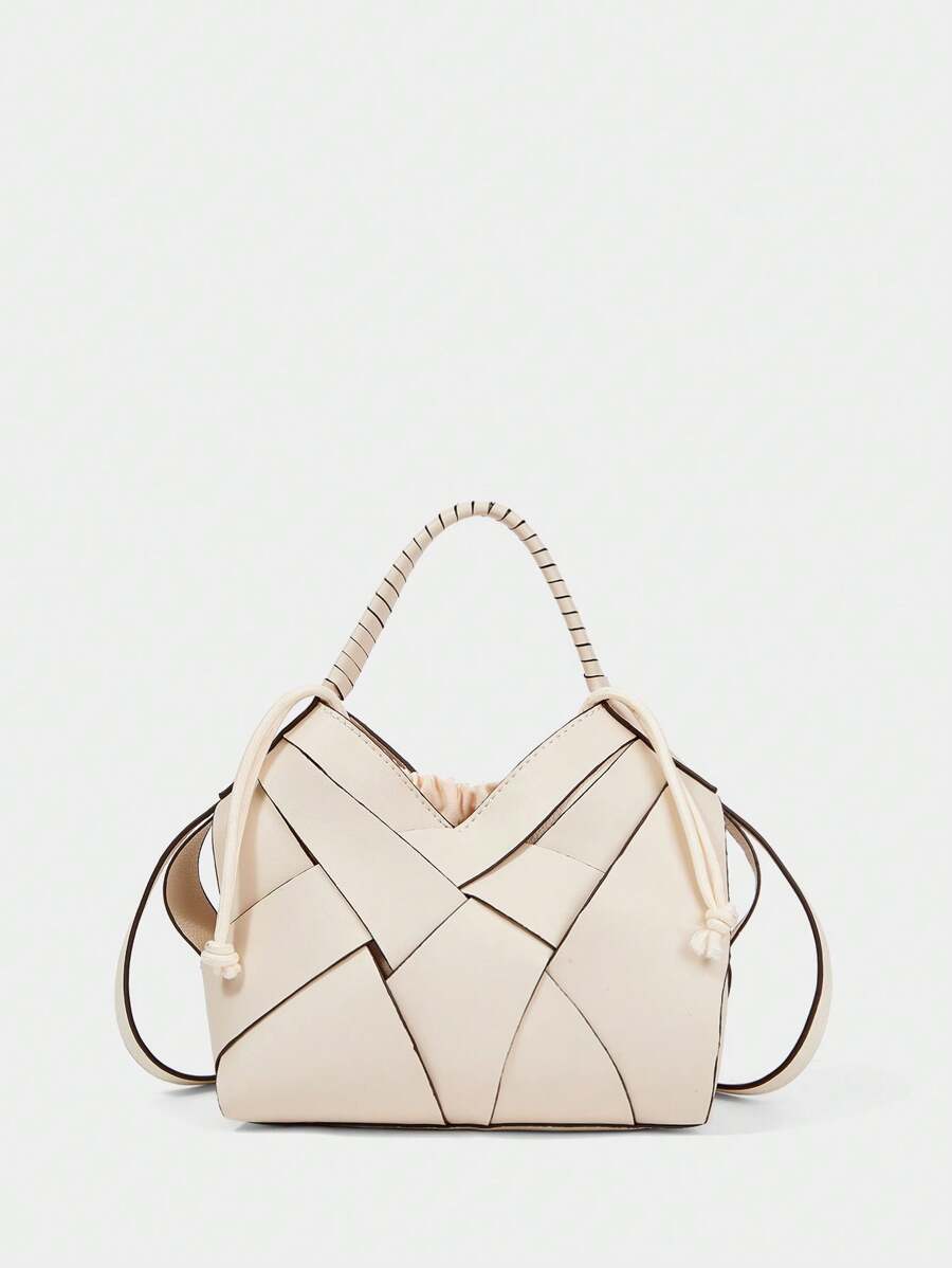 SHECARRY Bolso de mano casual de moda para mujer, de gran capacidad - Beis - Ver 1