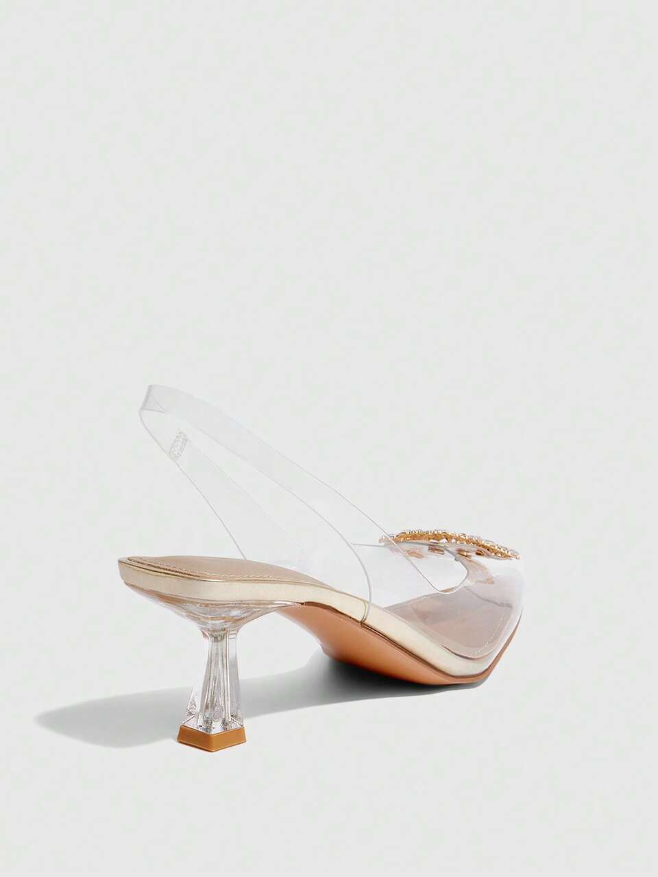 CUCCOO SZL Women's Pointed-Toe Fashion High Heel Pumps With Rhinestone Decor For Christmas Spring Shoes