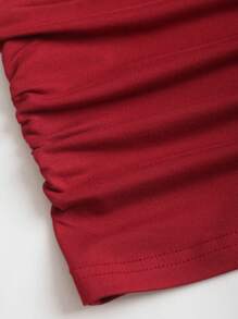 Sweetra 女士 Y2K 性感蕾丝边褶饰 3 件套 - 彩色 - 查看 3