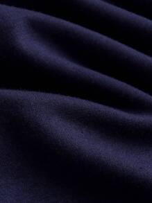 SHEIN 青少年女孩返校色块腰带阔腿宽松休闲简约舒适中腰运动裤，适合街头、校园、运动、家居穿着