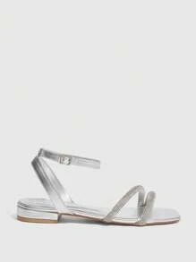 CUCCOO SZL Cuccoo Women's Fashion Sandals, Minimalist & Practical Multi-Function For Christmas - Silver - View 9