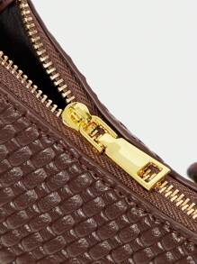 SHECARRY Women's Fashionable Versatile Casual Simple Shoulder Bag - Coffee - View 6