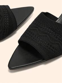 CUCCOO BASICS Giày cao gót mũi nhọn Stiletto đa năng cho nữ - màu đen - Xem 9