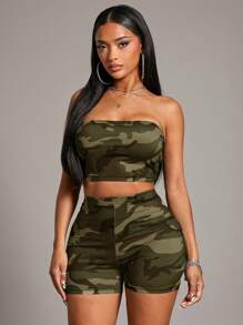 SHEIN SXY Tuta da donna a due pezzi per uso quotidiano