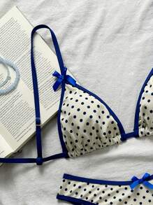 SHEIN Swim 2025 New Women Random Flower Print Triangle Bikini Set, Casual Sexy Beach Holiday