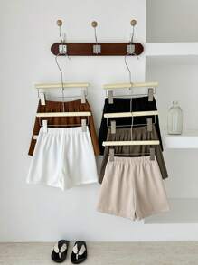 SHEIN Vintaside Kids 5pcs/Set Young Boy Candy-Colored All-Match Casual Shorts, Summer - Multicolor - View 2