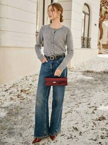SHECARRY Bolso de tela de unicolor simple para mujer, bolso de uso diario casual, cartera roja para San Valentín