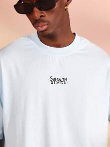 SUMWON Sumwon Studios Beach Collection Saint Tropez Graphic T-Shirt Premium Cotton Jersey Summer Casual Relaxed Fit Wine Glass Art Design Streetwear