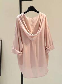 Airaco Women's Plain Simple Daily Long Sleeve Shirt,Long Sleeve Tops Fall Cloth For Women - Champagne - View 2