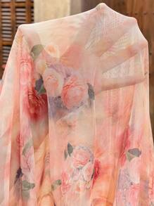 SHEIN Elegant Maternity Sleeveless Floral Print Slim Fit Vacation Boho Dress Summer Clothes Maternity Summer Dress