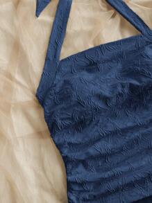 Soleia WYWH Dames Vacation Ocean Starfish Grafisch Halterhals Geplooide Camisole