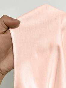 StreetHx Women's Sexy Asymmetrical Neckline Short Sleeve Fitted T-Shirt - Pink - View 5