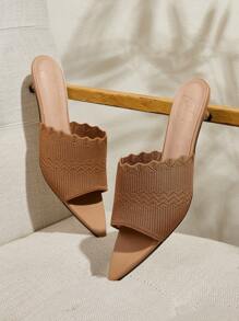 CUCCOO BASICS 尖头细高跟女式时尚凉鞋 - 棕色 - 查看 1