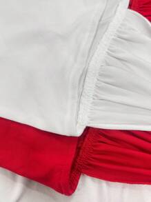 Bộ 2 chiếc/bộ đồ lót hở lưng màu trơn gợi cảm thắt nút xoắn dây mảnh cho nữ - Nhiều màu - Xem 8