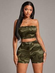 SHEIN SXY Tuta da donna a due pezzi per uso quotidiano