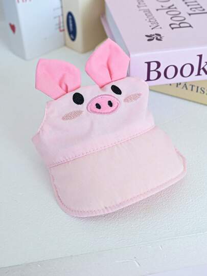 PETSIN 1 pieza Sombrero de sol con decoración bordada de 3D de orejas de mascota (gato, perro, cerdo), sombrero de protección solar para perros para primavera/verano con orejas al descubierto