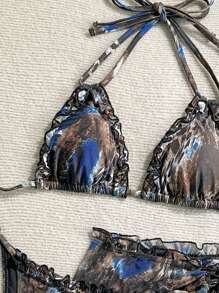 Soleia 女士度假海滩动物印花泳衣套装 - 彩色 - 查看 3