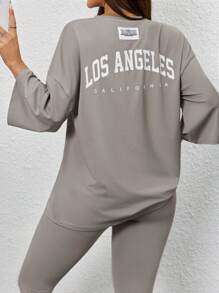 Mulvari Women Two Pieces Outfits For Daily Wear - Light Grey - View 2