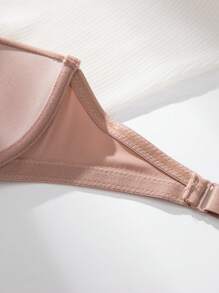 Shein Underwear&Sleepwear Basics Set de 3 sujetadores minimalistas sin tirantes sexy para mujeres, con cierre delantero tipo bustier