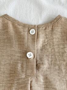 Vintaside Kids 2 stuks/set babymeisje casual schattige strik decoratie mouwloze top en broekset