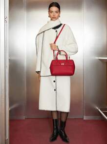 SHECARRY Women Casual Large Capacity Tote Handbag Valentines - Red - View 6