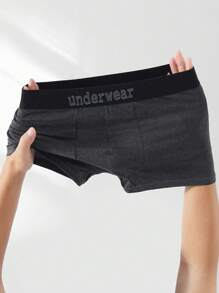 Manfinity Underwear&Sleepwear Basics 5条装男士字母腰头平角内裤 - 彩色 - 查看 2