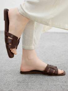 CUCCOO BIZCHIC Comfortable Simple Versatile Women Flat Sandals