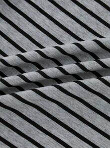 SHEIN 3 件男士无袖条纹背心，夏季休闲背心套装 - 彩色 - 查看 3