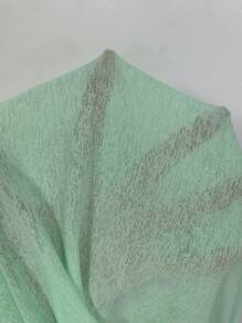 Swim Vcay 大码女式棕榈树印花背心连体衣罩衫，休闲海滩度假装 - 薄荷綠 - 查看 6