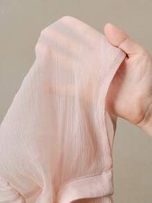 Anewsta Essential 女士优雅法式复古宫廷风格现代简约收腰透视迷你连衣裙，适合春夏季、节日、毕业典礼 - 粉色 - 查看 8