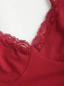 Sweetra 女士 Y2K 性感蕾丝边褶饰 3 件套 - 彩色 - 查看 5