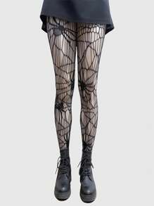 ROMWE Goth 2 buc dresuri tip plasă de păianjen, Halloween