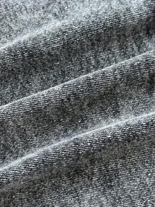 Attitoon Falda vaquera de carga tipo cowboy de estilo grunge Y2K - Gris Oscuro - Ver 8