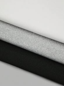 Flirla 大码三件套短袖T恤套装，黑白灰，夏季，露肩设计