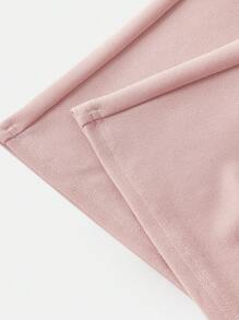 SHEIN Teen Girl Elegant Pink Luxury Pearl Slim Fit Wide Leg Jumpsuit, Spring, Summer, Autumn And Winter, Jumpsuit, Thanksgiving, Homecoming, Halloween, Christmas
